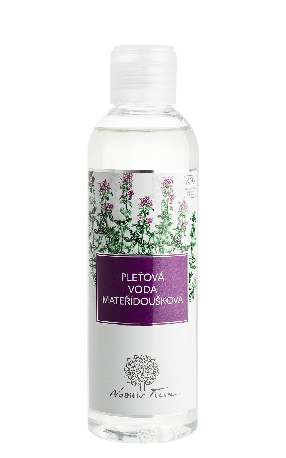 Nobilis Tilia Pleťová voda mateřídoušková 200 ml - vhodná pro mastnou a smíšenou pleť Nobilis Tilia